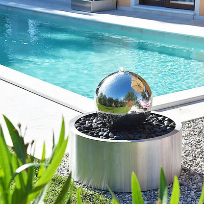 Edelstahl Kugelbrunnen TB-R