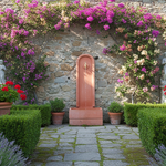 Terracotta Gartenbrunnen A Muro