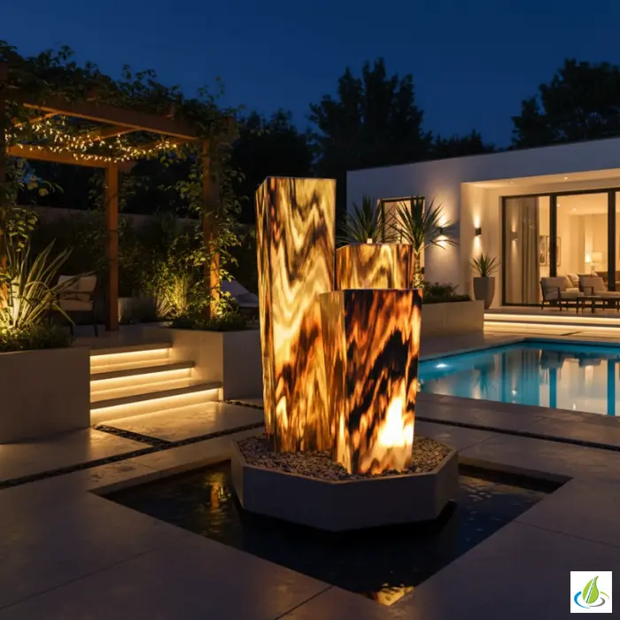 Terrassenbrunnen Sölker Marmor Revolution