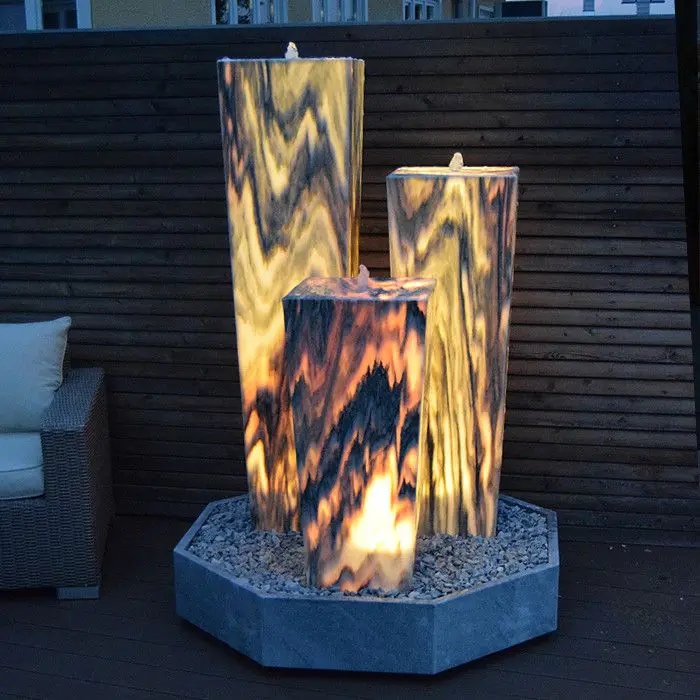 Terrassenbrunnen Sölker Marmor Revolution