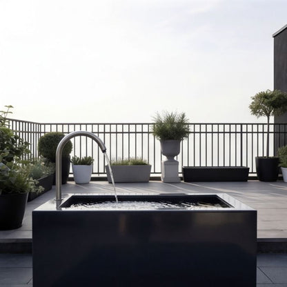 Fontaine Artisanale Acier Inox RAL - 100-200cm Fontaine Acier Premium