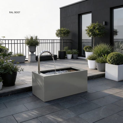 Fontaine Artisanale Acier Inox RAL - 100-200cm Fontaine Acier Premium