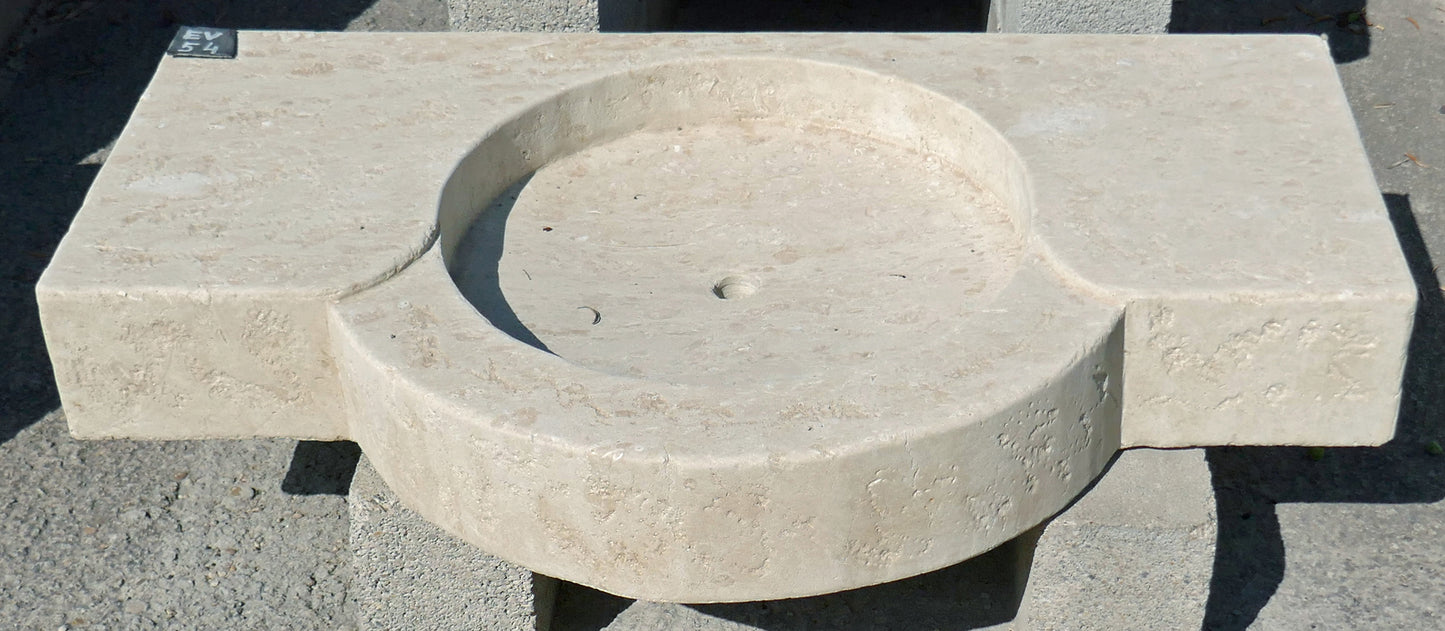 Kalkstein Waschbecken 110x65cm