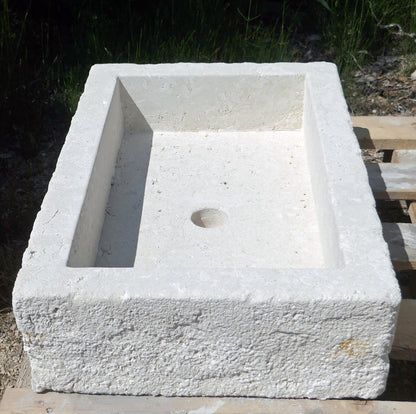 Kalkstein Waschbecken 60x40