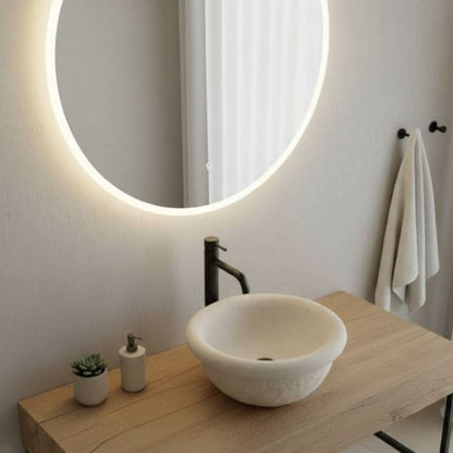Lavabo de piedra caliza Ø 40cm | Pila natural