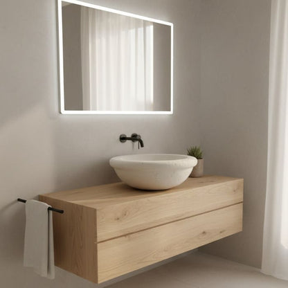 Lavabo de piedra caliza Ø 50cm | Pila natural