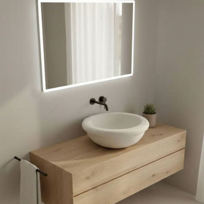 Lavabo de piedra caliza Ø 50cm | Pila natural