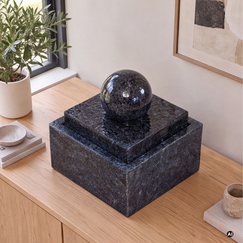 Fontaine à boules de la chambre Perle bleue