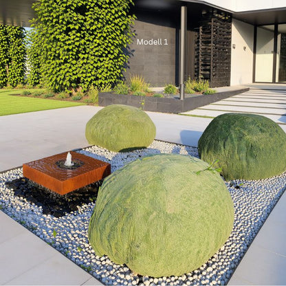 Cortenstahl Gartenbrunnen Wassertisch