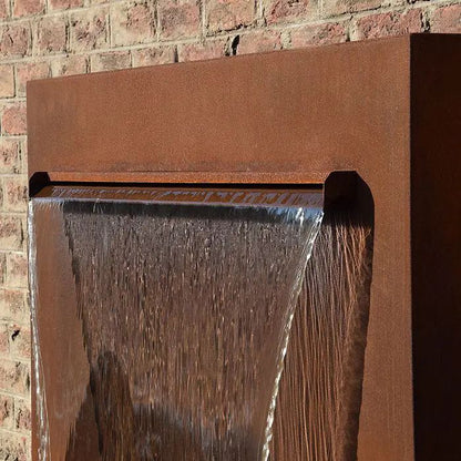 Cortenstahl Outdoor Wasserfall