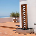 Cortenstahl Outdoor Wasserfall Cascade