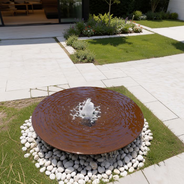 Cortenstahl Outdoor Wasserschale