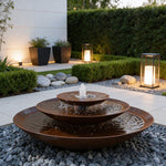 Cortenstahl Wasserschale Kaskade