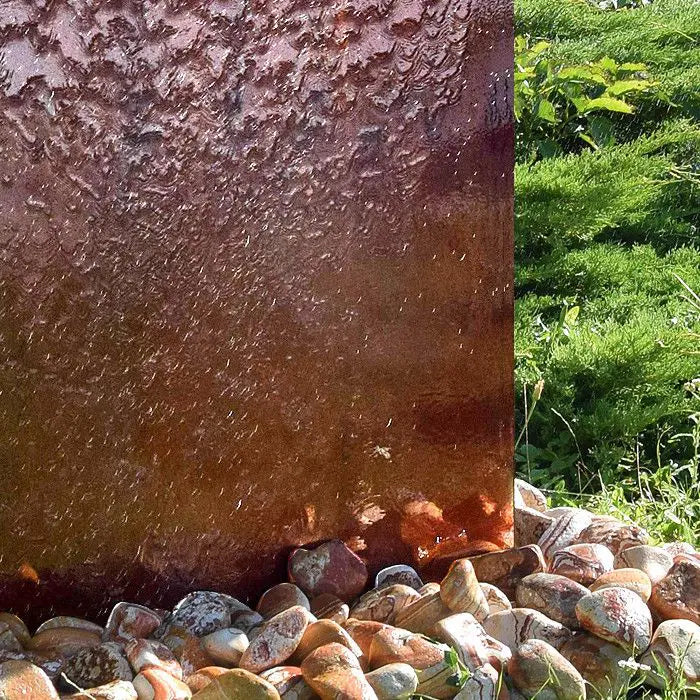 Cortenstahl Outdoor Wasserwand GB