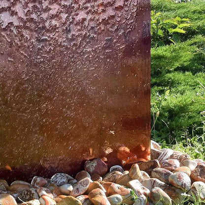 Cortenstahl Outdoor Wasserwand GB