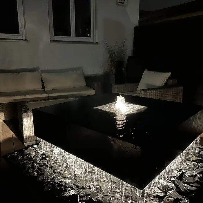 Design Gartenbrunnen Quad RAL Farben