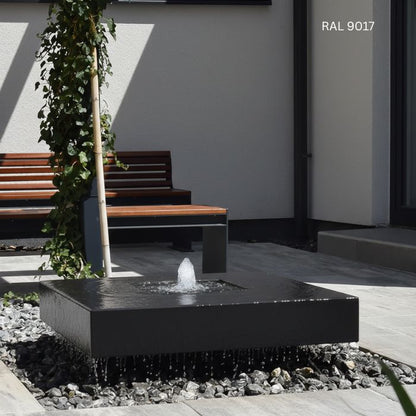 Design Gartenbrunnen Quad RAL Farben