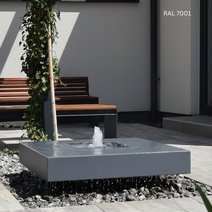 Design Gartenbrunnen Quad RAL Farben