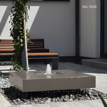 Design Gartenbrunnen Quad RAL Farben