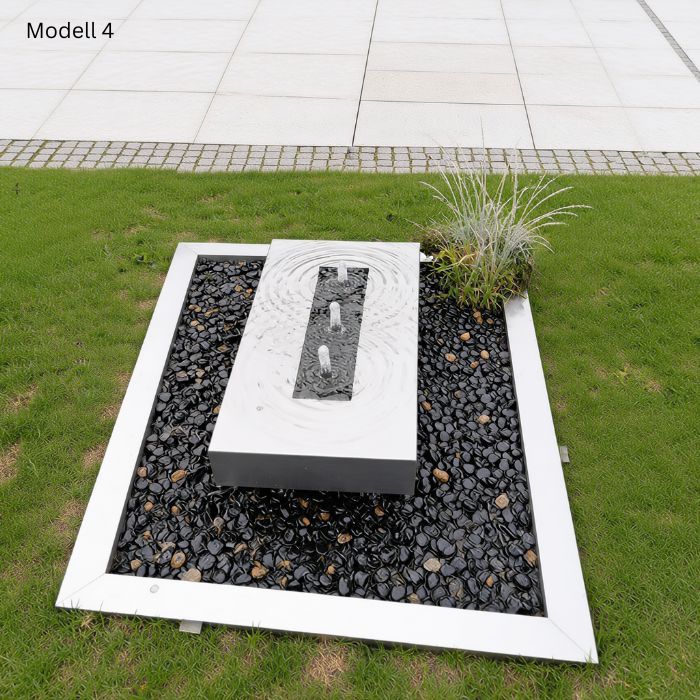 Edelstahl Gartenbrunnen Wassertisch