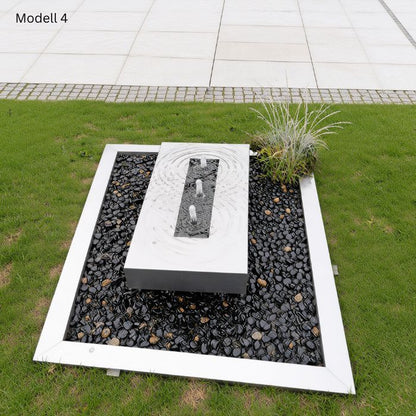 Edelstahl Gartenbrunnen Wassertisch