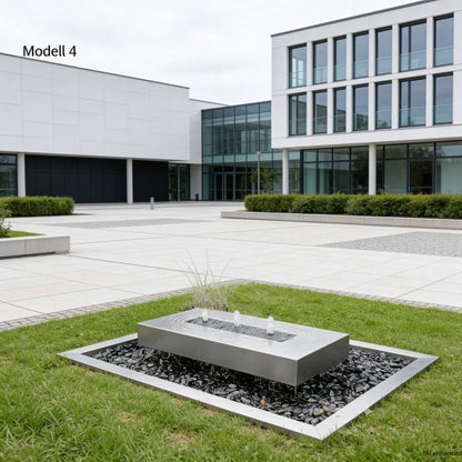 Edelstahl Gartenbrunnen Wassertisch