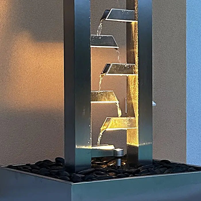 Edelstahl Outdoor Wasserfall Cascade