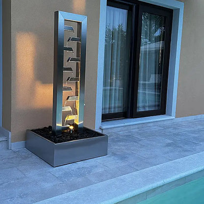 Edelstahl Outdoor Wasserfall Cascade