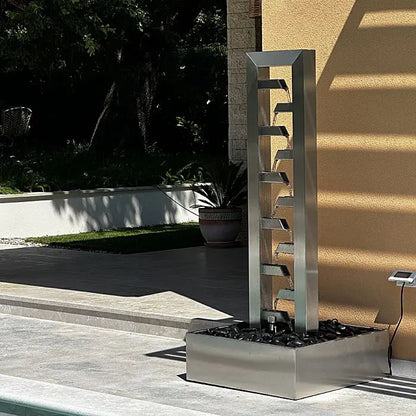 Edelstahl Outdoor Wasserfall Cascade