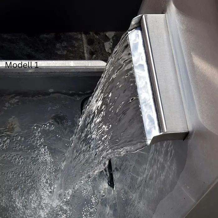 Edelstahl Outdoor Wasserfall