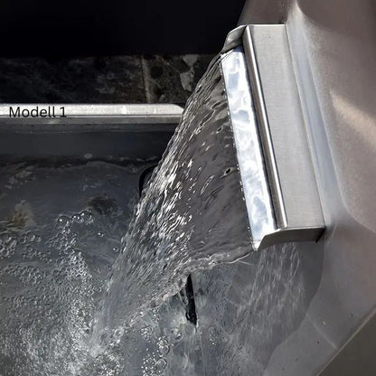 Edelstahl Outdoor Wasserfall