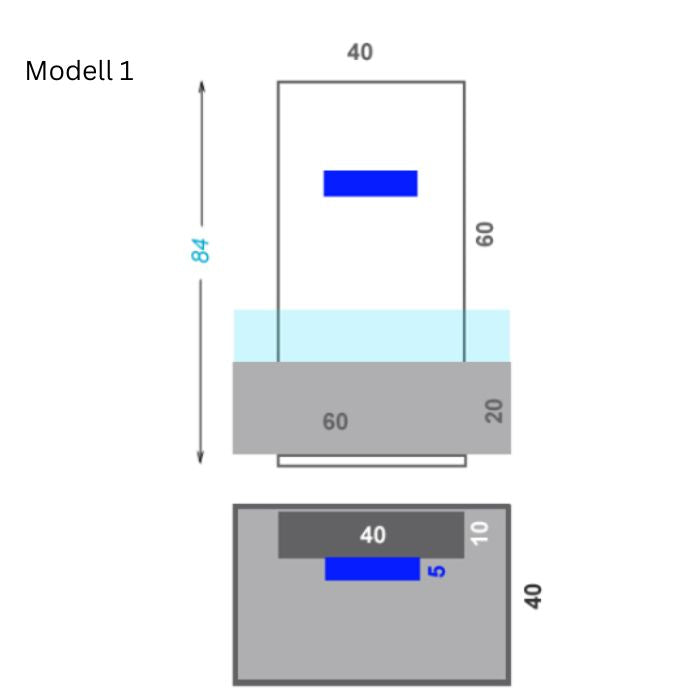Edelstahl Outdoor Wasserfall