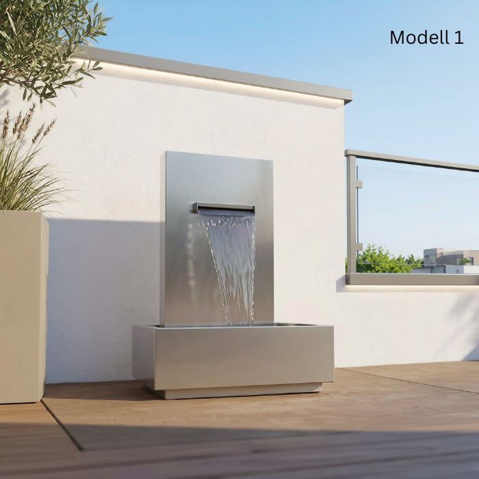 Edelstahl Outdoor Wasserfall