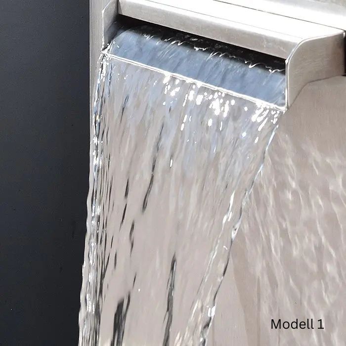 Edelstahl Outdoor Wasserfall