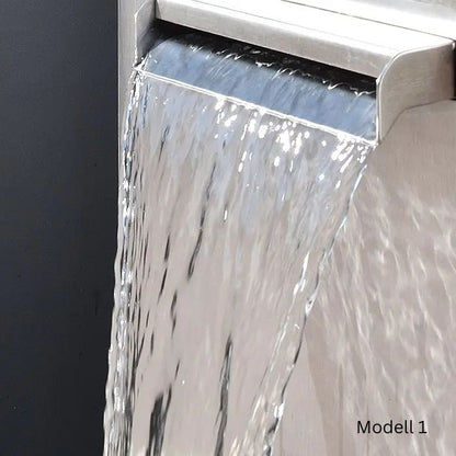 Edelstahl Outdoor Wasserfall