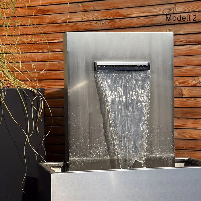 Edelstahl Outdoor Wasserfall