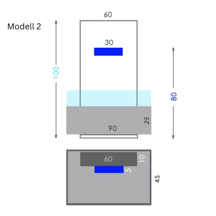 Edelstahl Outdoor Wasserfall