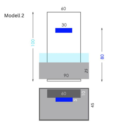 Edelstahl Outdoor Wasserfall