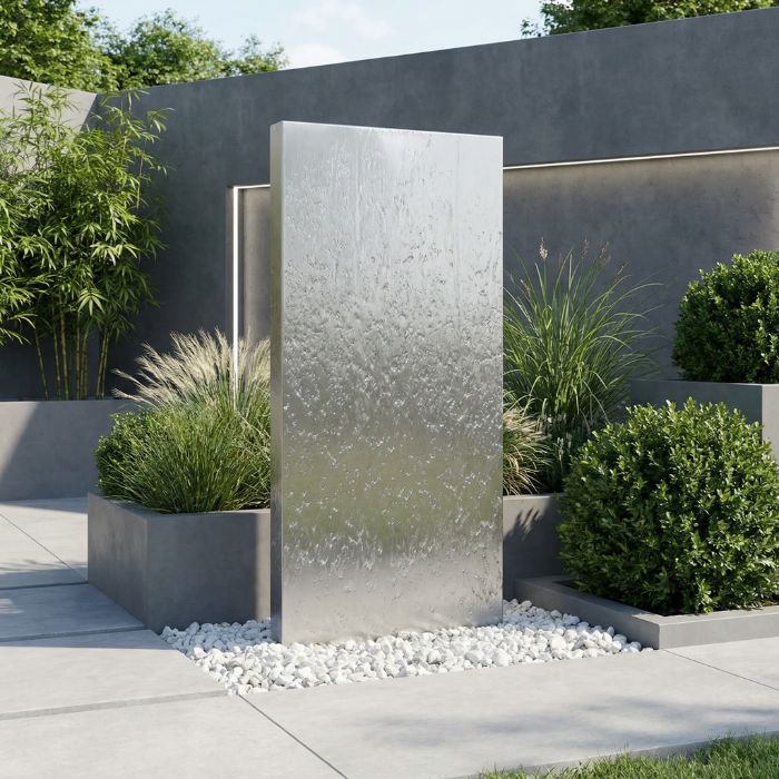 Mur d'eau extérieur en acier inoxydable GB