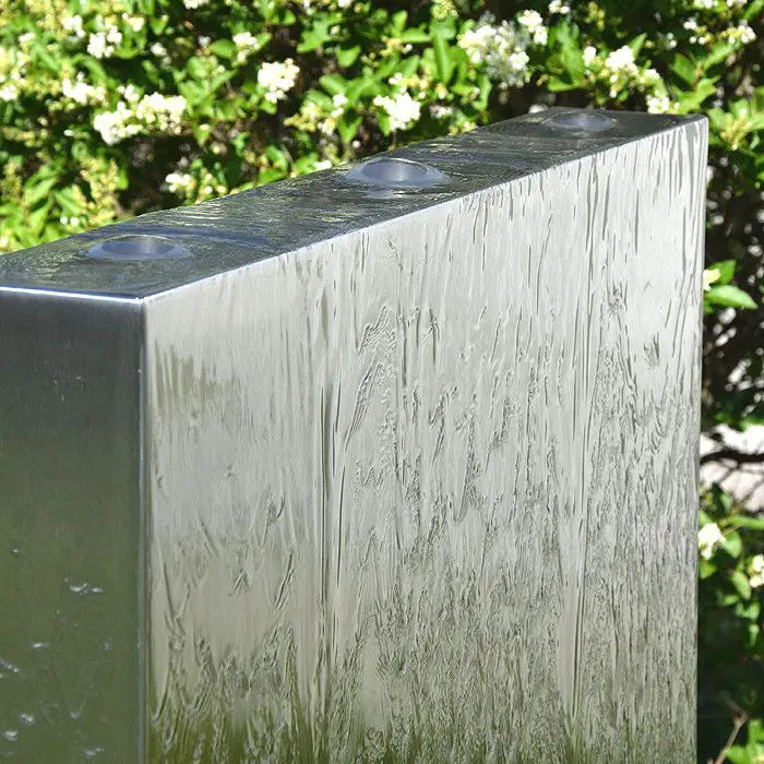 Mur d'eau extérieur en acier inoxydable GB