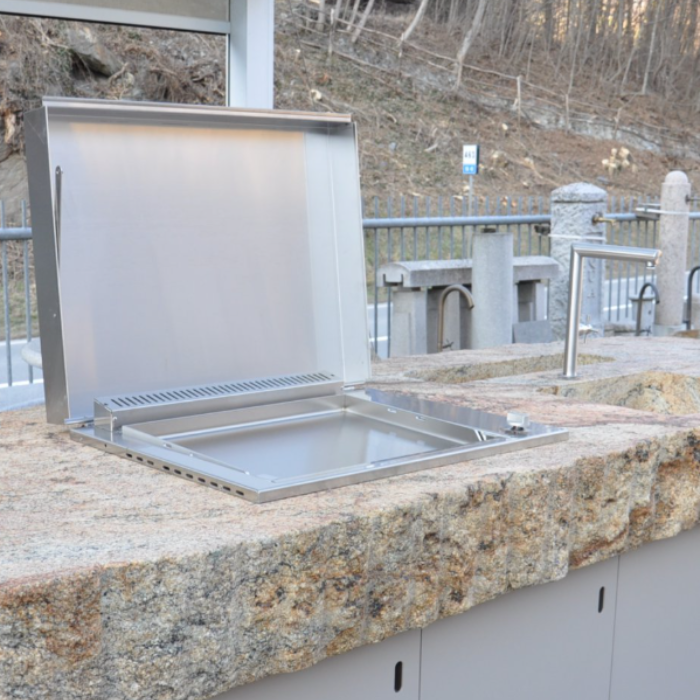 Outdoorküche Juparana Granit