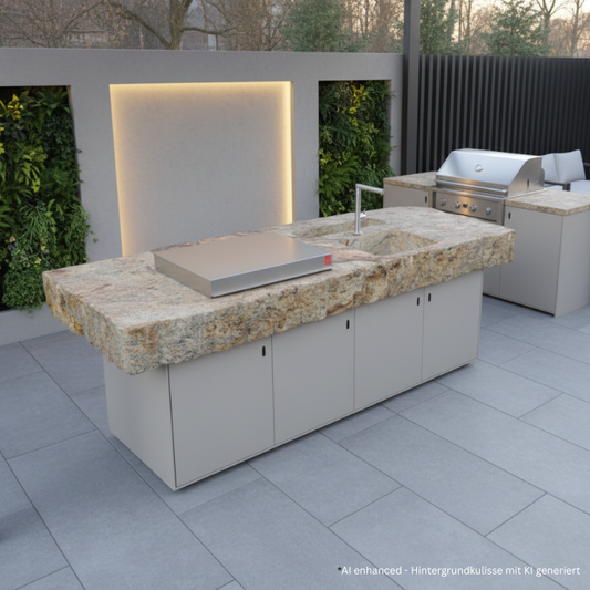 Outdoorküche Juparana Granit