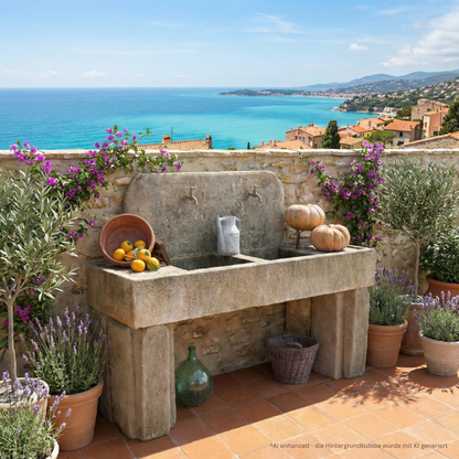 Meuble de cuisine rustique en calcaire