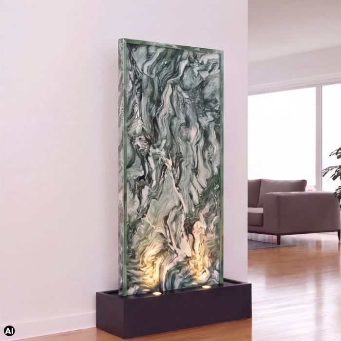Lappland Premium Wasserwand inkl. 2 LED Spots