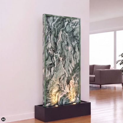 Lappland Premium Wasserwand inkl. 2 LED Spots