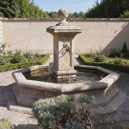 Fontaine de village en pierre naturelle Lorent
