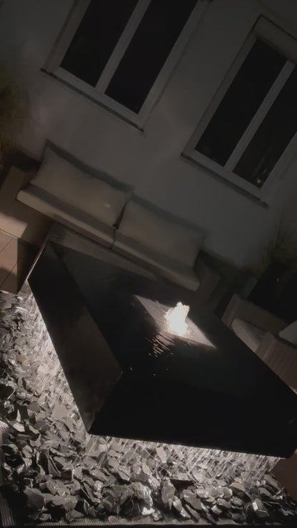 Designbrunnen aus Naturstein, Material Schiefer Mustang, Video