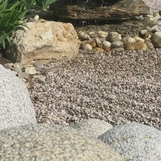 Woodstone Gneis Kaskade als Gartenbrunnen, 11 stufig, Höhe 110cm