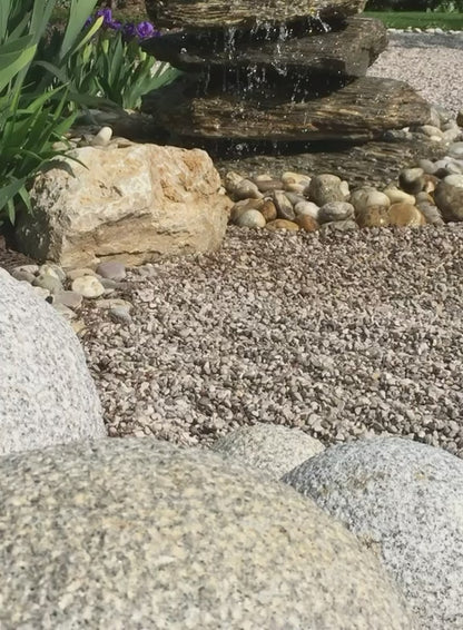 Woodstone Gneis Kaskade als Gartenbrunnen, 11 stufig, Höhe 110cm