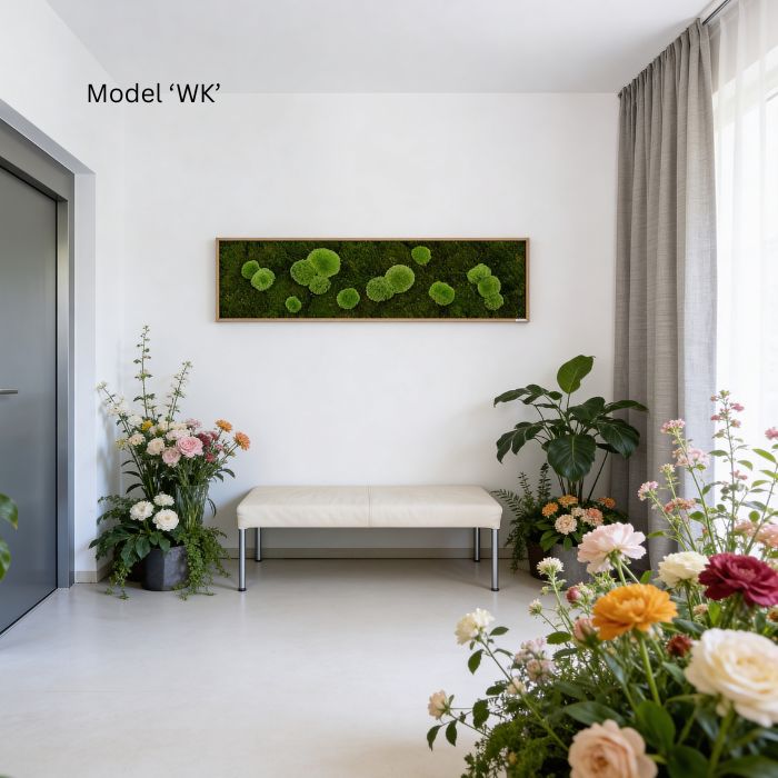 Wall Decoration Moss Artwork 140x40cm